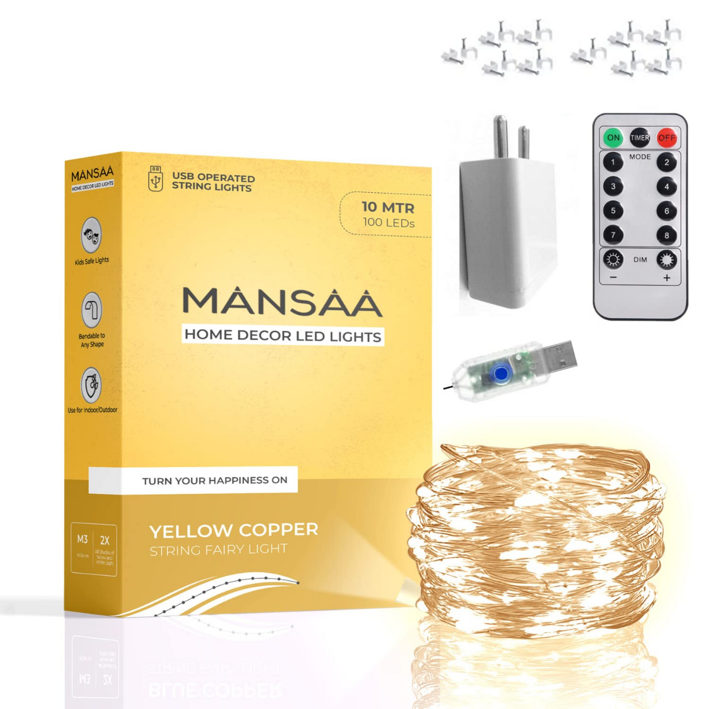 M7 USB LED Lights with Remote