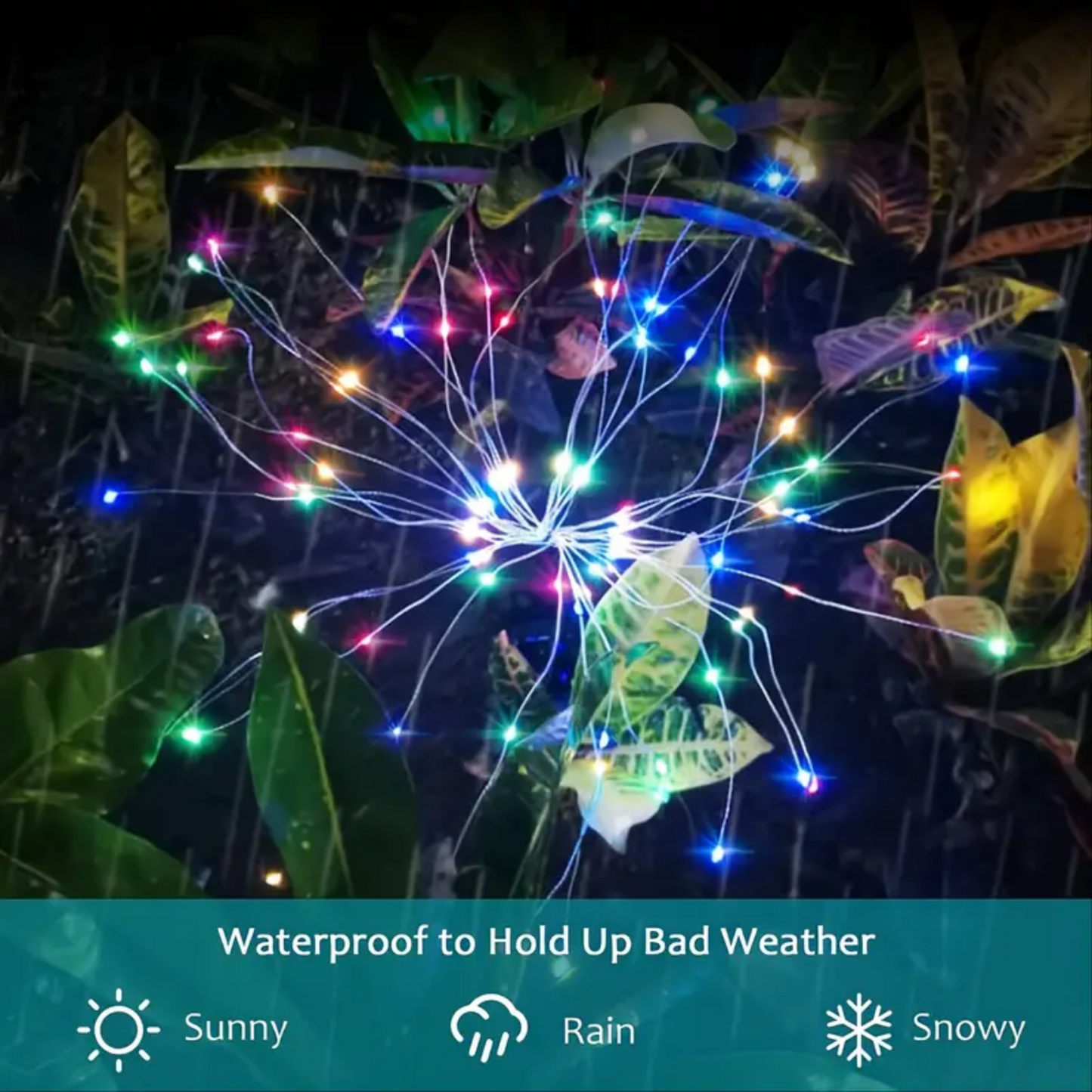 M70 Solar Powered Firework Fairy Lights