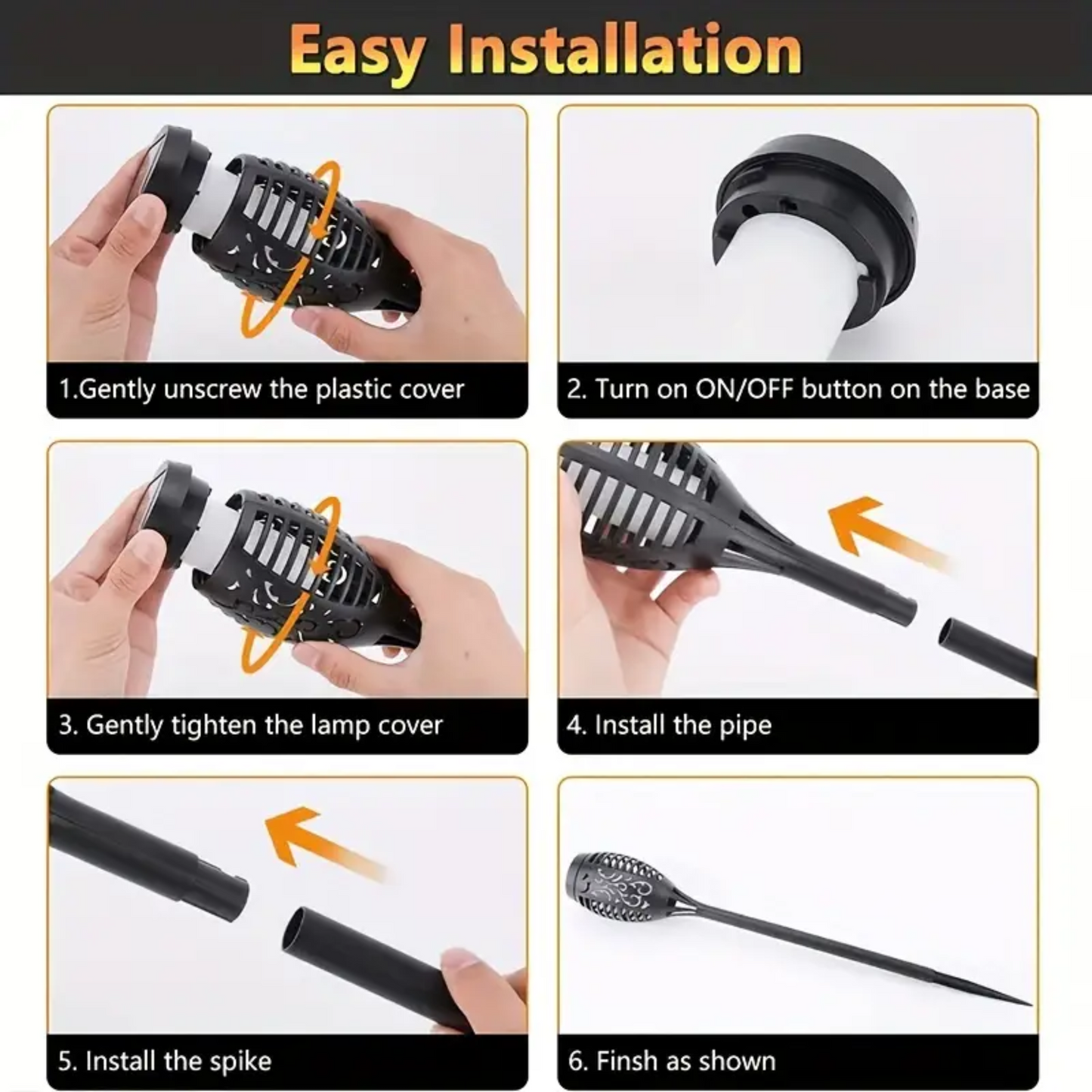 M70 Solar Flickering Flames LED Light