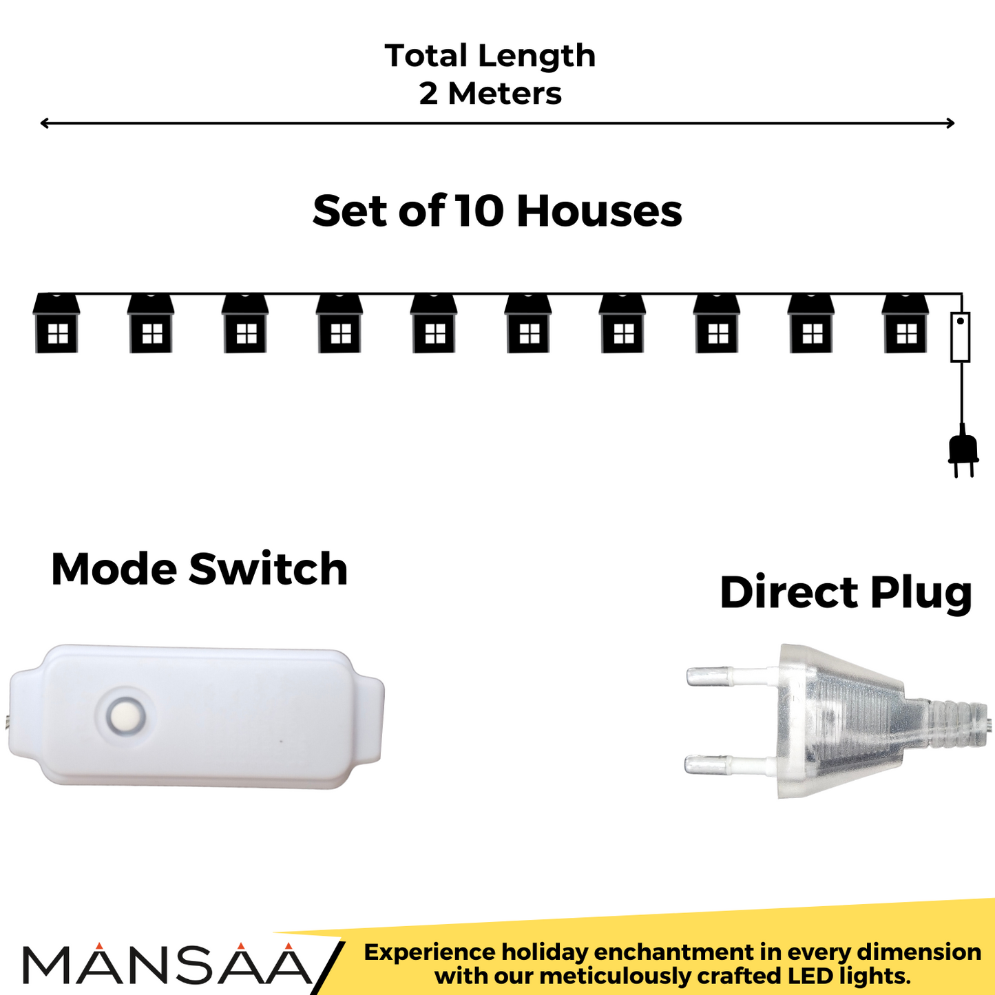 M67 Wooden House LED Lights