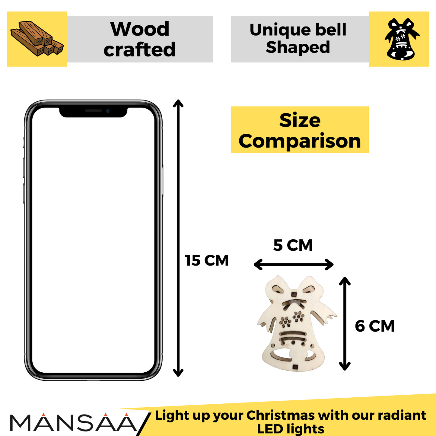M67 Wooden Bell LED Lights