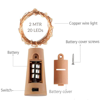 M44 Bottle Cork LED String Lights
