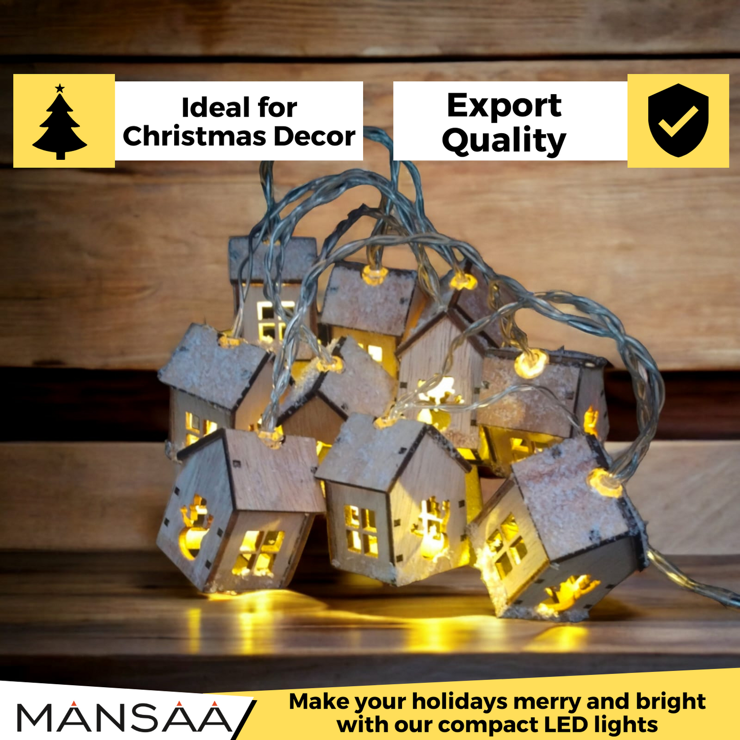 M67 Wooden House LED Lights