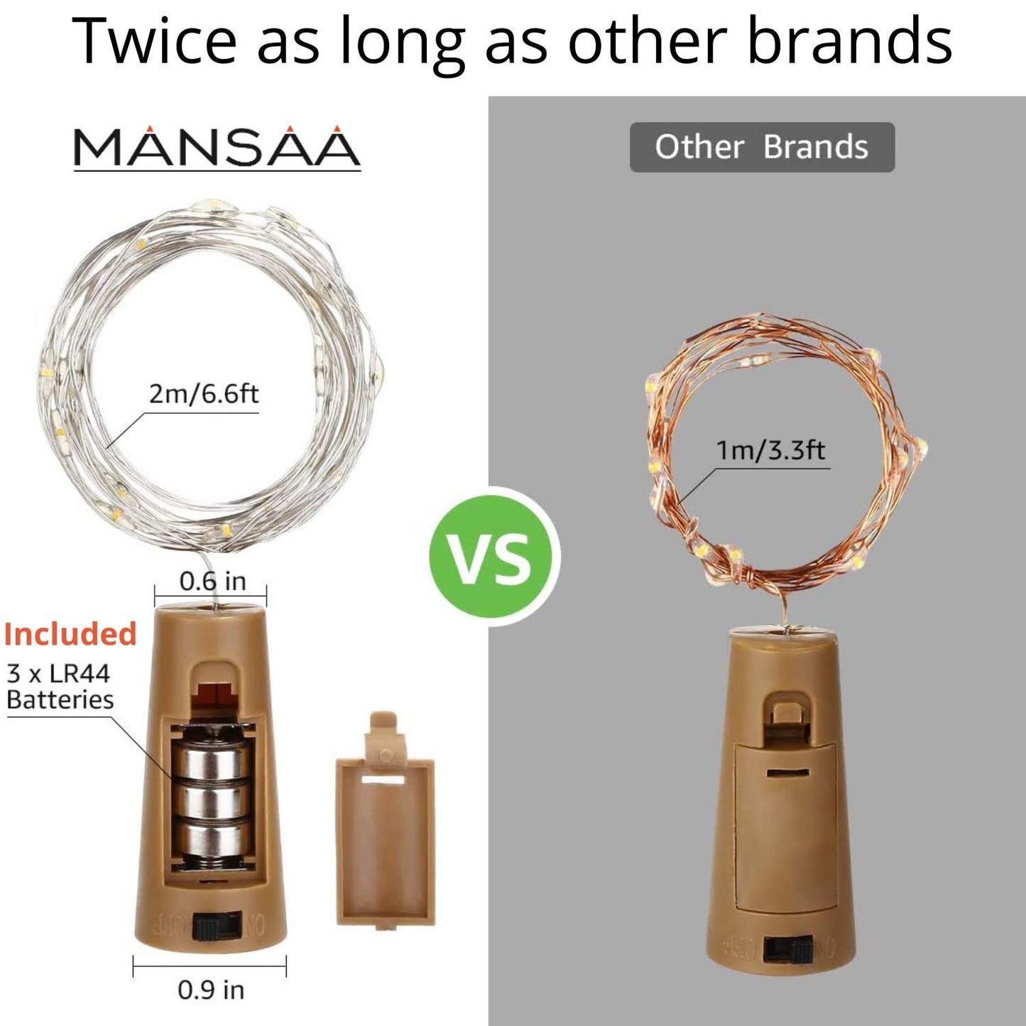 M44 Bottle Cork LED String Lights