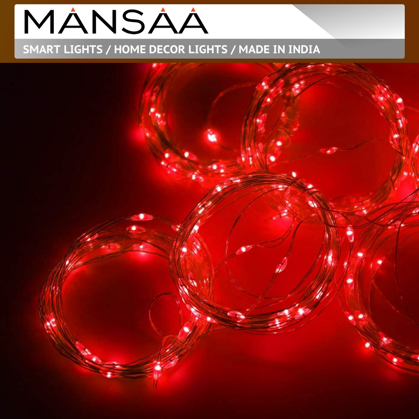 MANSAA M9 Curtain Lights with 8 Flashing Modes