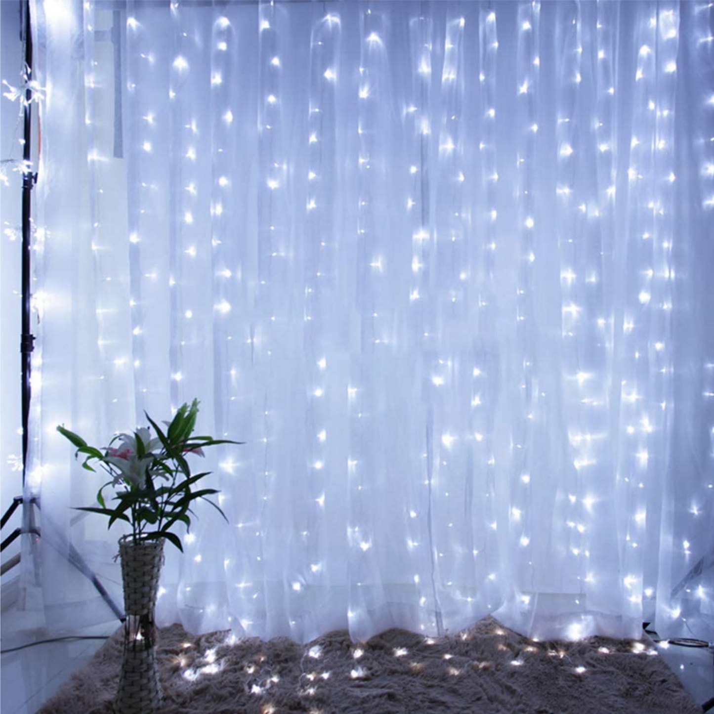 MANSAA M9 Curtain Lights with 8 Flashing Modes