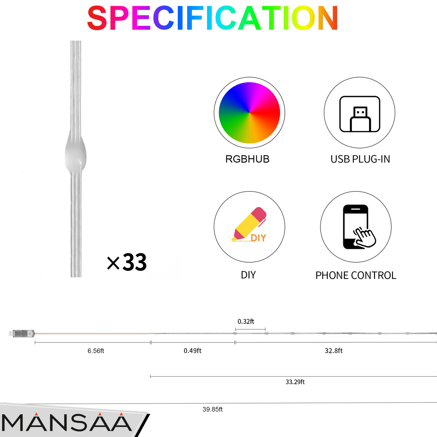 M73 Smart Bluetooth LED String Lights