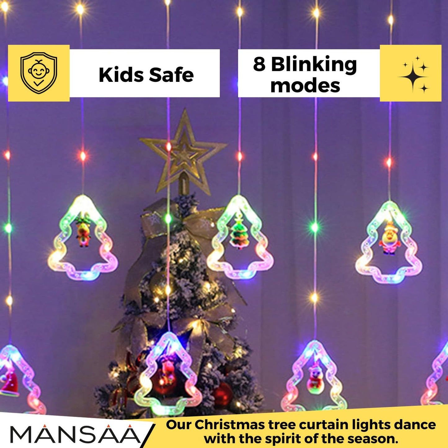 M65 Christmas Tree LED Lights Multicolor