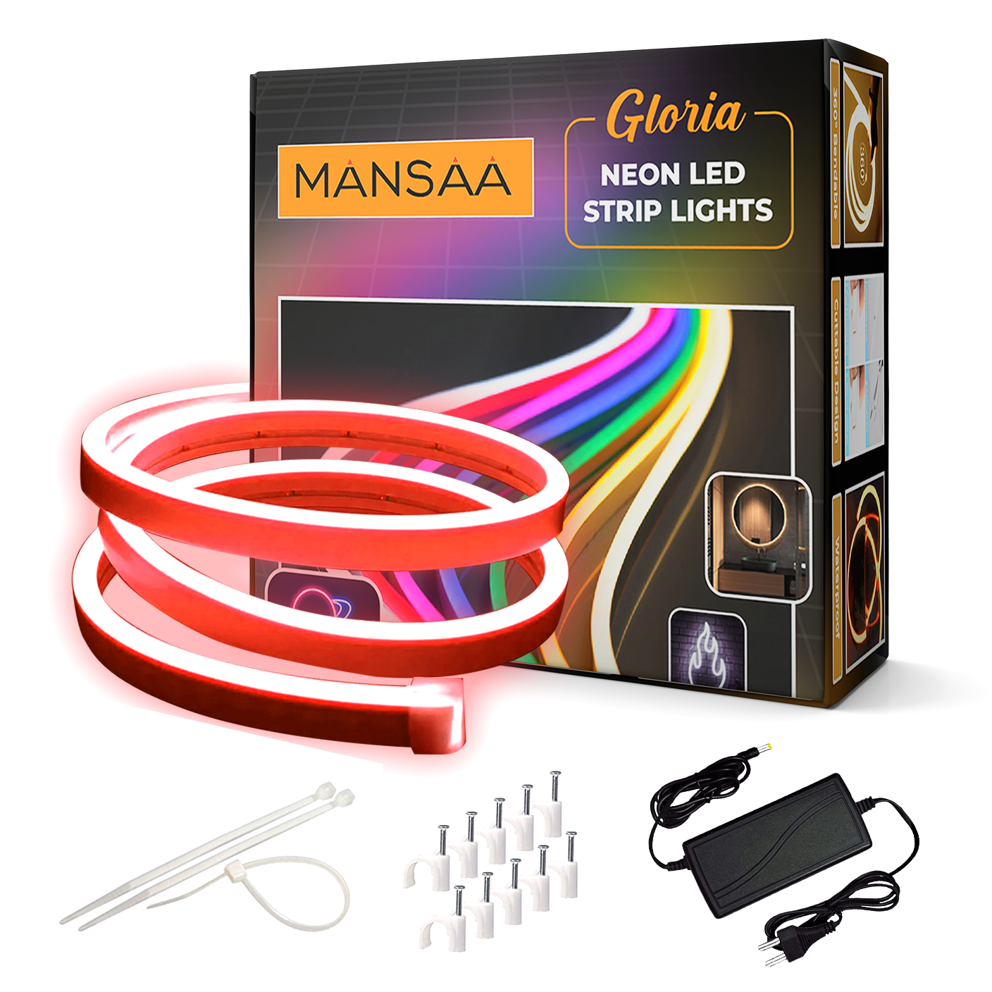 M58 Neon LED Strip Light (With 12V Adaptor)