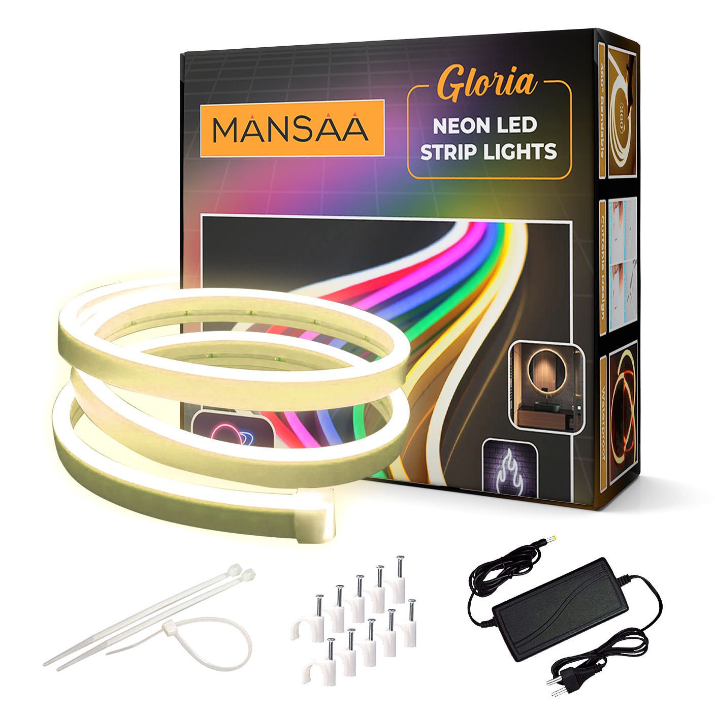 M58 Neon LED Strip Light (With 12V Adaptor)