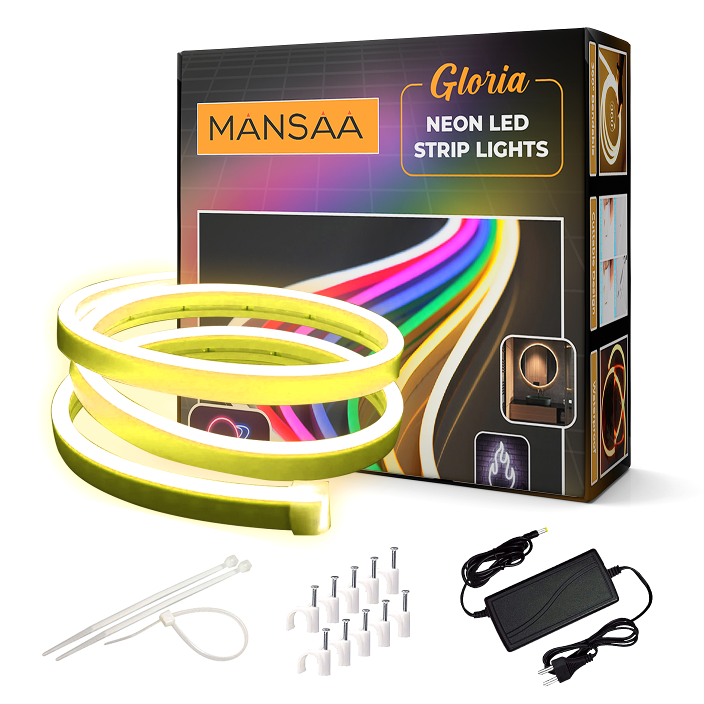 M58 Neon LED Strip Light (With 12V Adaptor)