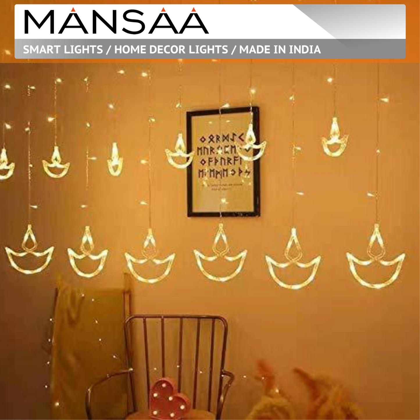 M36 Diya Curtain Decorative Lights