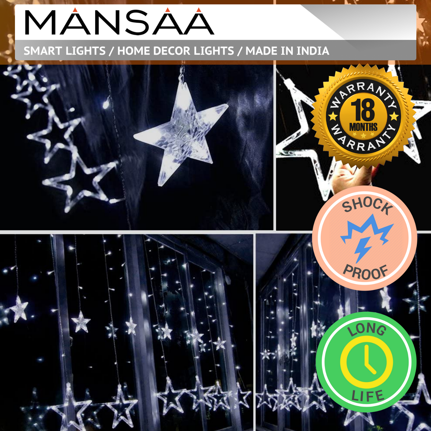 M40 Star Curtain Decorative Lights