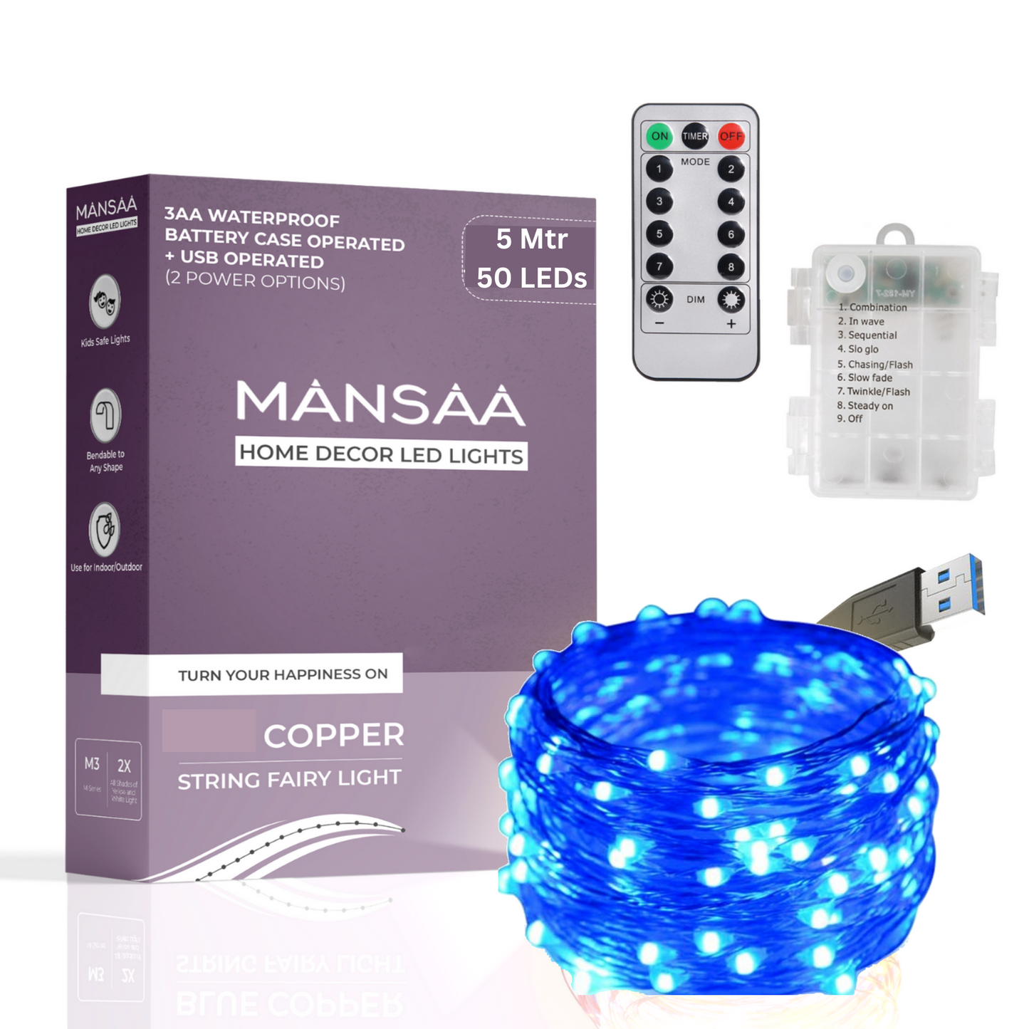 M26 Battery Operated LED String Light with Remote