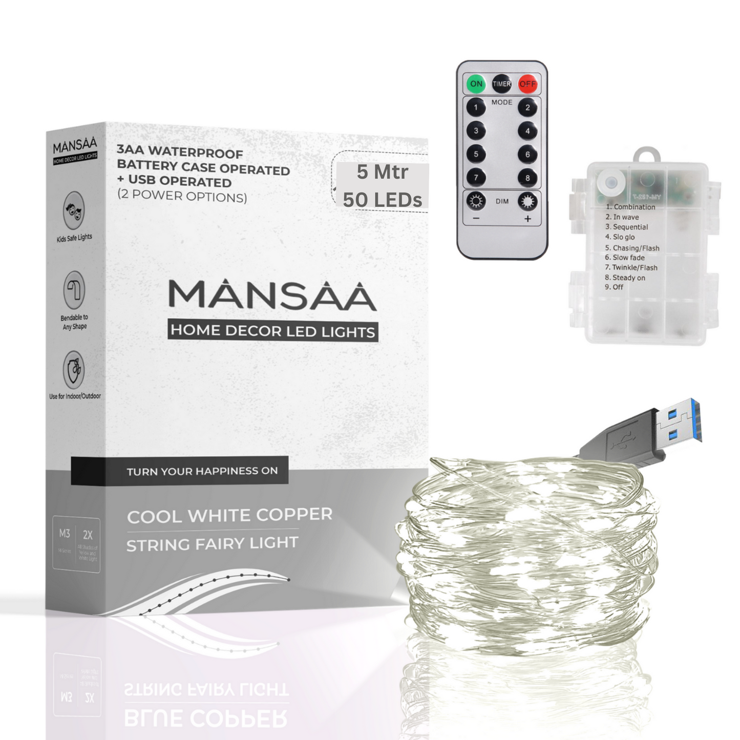 M26 Battery Operated LED String Light with Remote