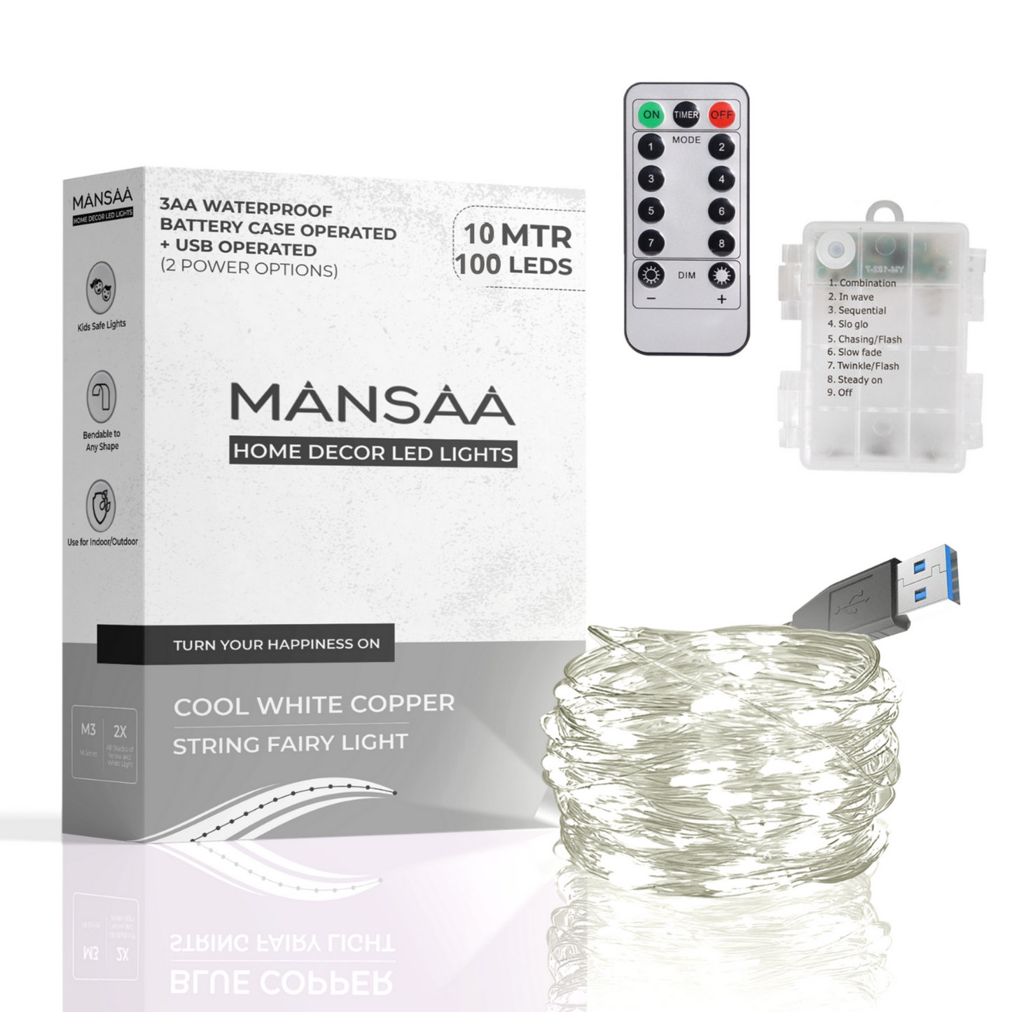 M26 Battery Operated LED String Light with Remote