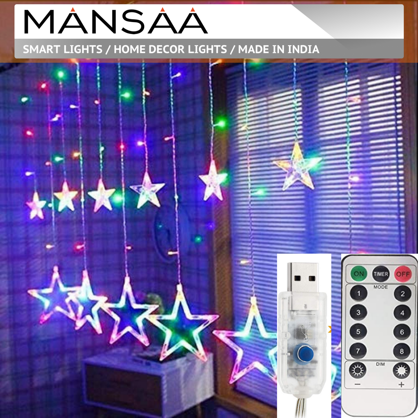 M40 Star Curtain Decorative Lights