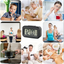 M78 Digital LED Clock | Temperature Sensor | Night Light Sensor | Black