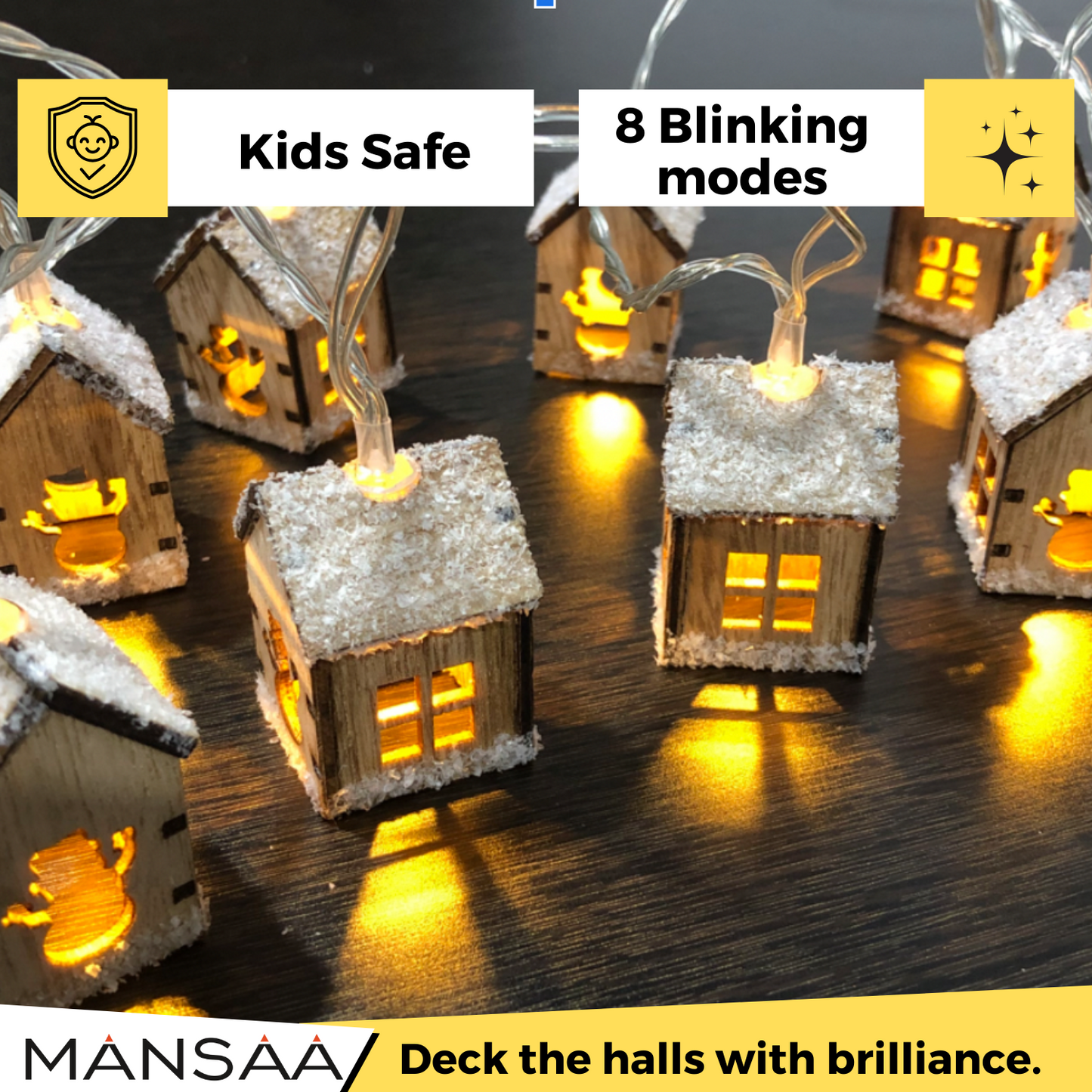 M67 Wooden House LED Lights