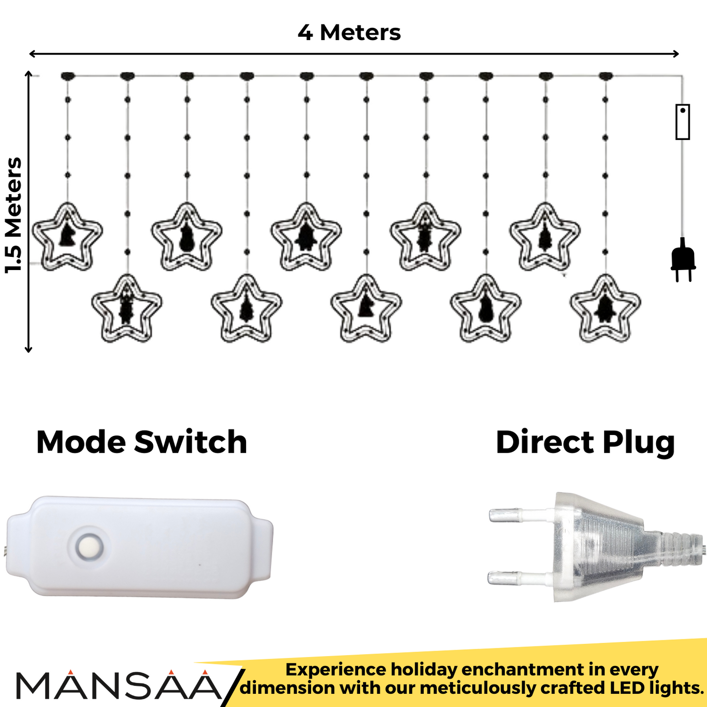 M65 Star LED Lights Yellow