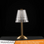 Crystal Table Lamp | 3-Color Changing Night Light | Touch Control | USB Rechargeable | Atmosphere Light | Ideal for Special Occasions | Made in India
