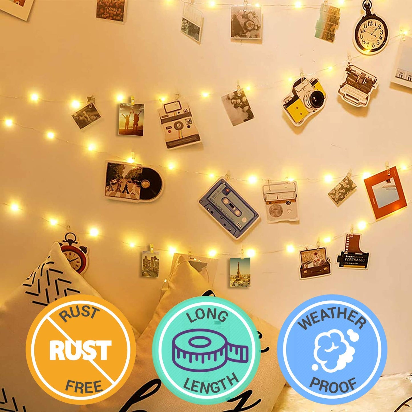 M55 Photo Clips LED String Light