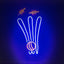 WC3 Stump, Bails, and Ball NEON Sign | Realistic Design | 12x24 Inches