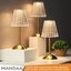Crystal Table Lamp | 3-Color Changing Night Light | Touch Control | USB Rechargeable | Atmosphere Light | Ideal for Special Occasions | Made in India