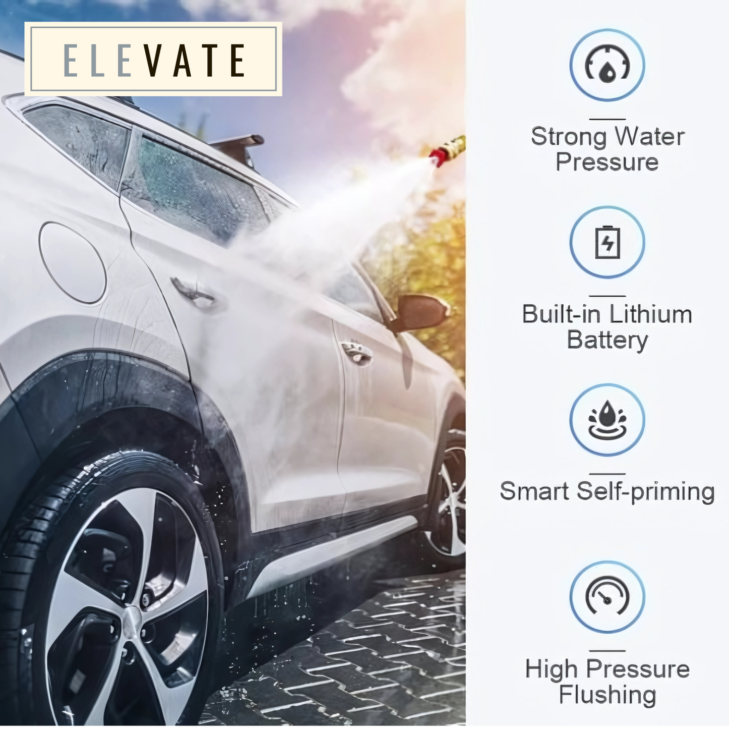 PowerWash Pro - Rechargeable Portable Anywhere Power Washer