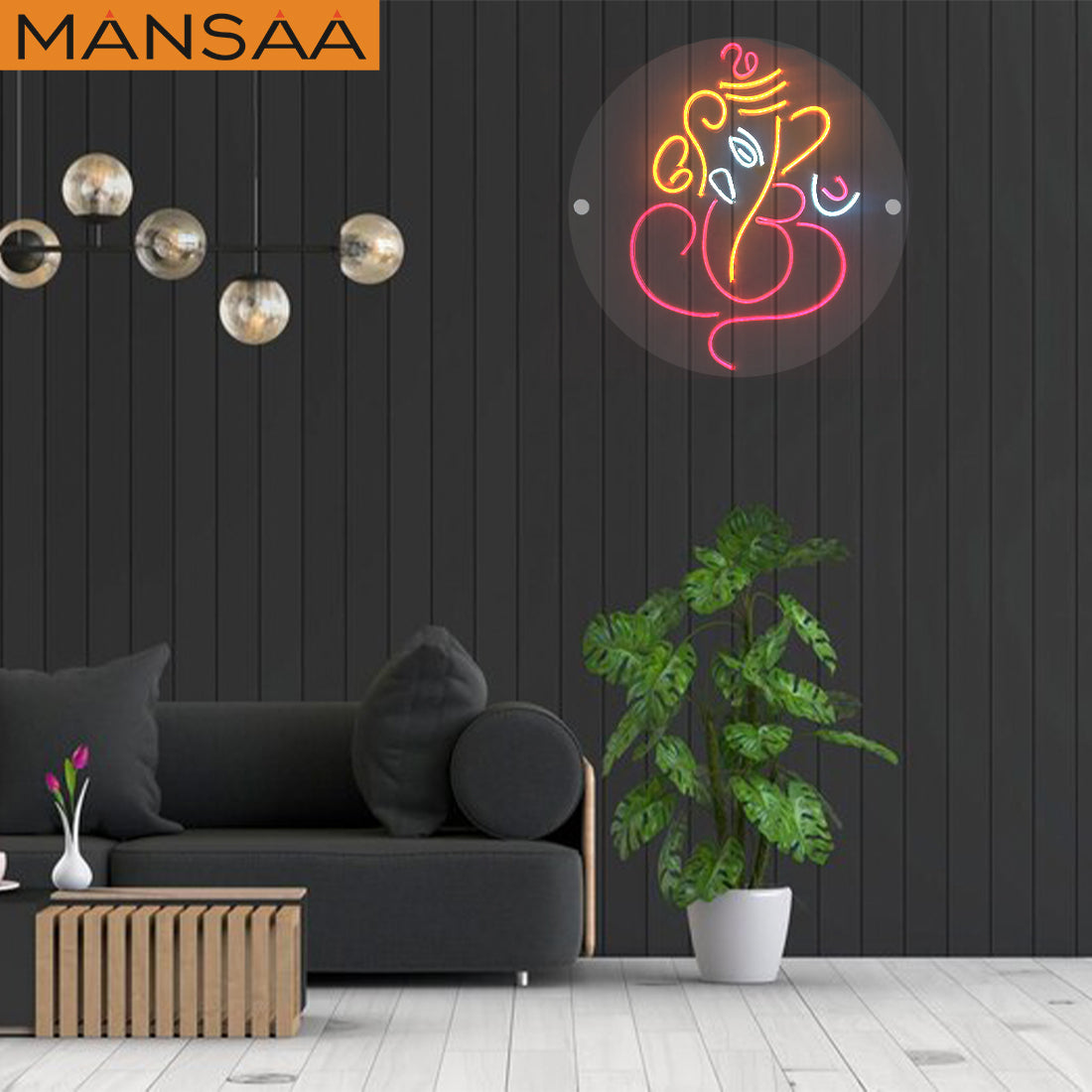 Ganesh Chaturthi Exclusive | Ganpati NEON | 20 inches Diameter