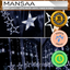 MANSAA Star Curtain Decorative Lights