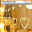 MANSAA 12 Heart 138 LED Curtain Lights with 8 Flashing Modes