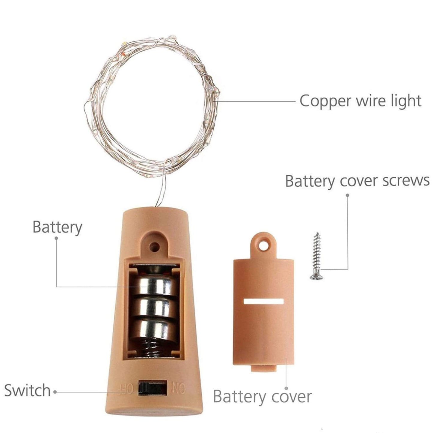 M44 Bottle Cork LED String Lights