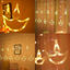 MANSAA Diya Curtain Decorative Lights with 8 Flashing Modes